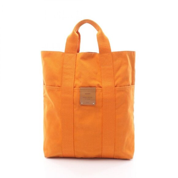 Hermes Handbags - Hermes Tote Bag Fourre Tout Cabas Orange Canvas Fourre Tout Cabas